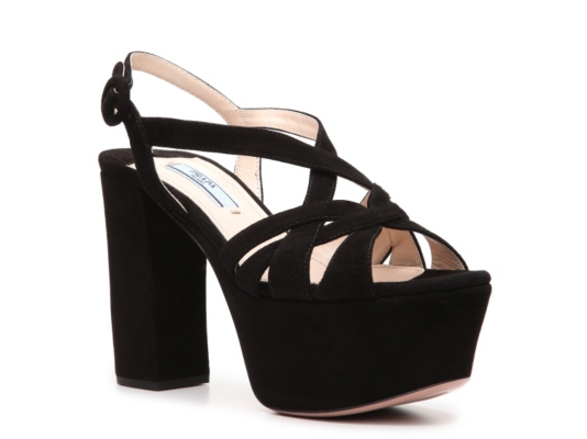 Prada Suede Platform Sandal | DSW