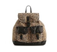 Poppie Jones Canvas Leopard Backpack