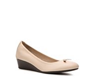 Hush Puppies Candid Leather Wedge Pump