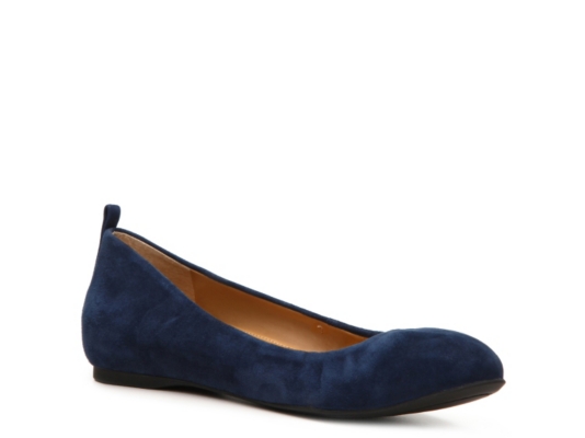 Audrey Brooke Newport Suede Ballet Flat