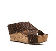Crown Vintage Delight Leopard Wedge Sandal