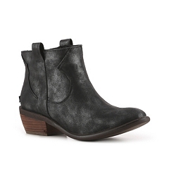santorini blue western booties