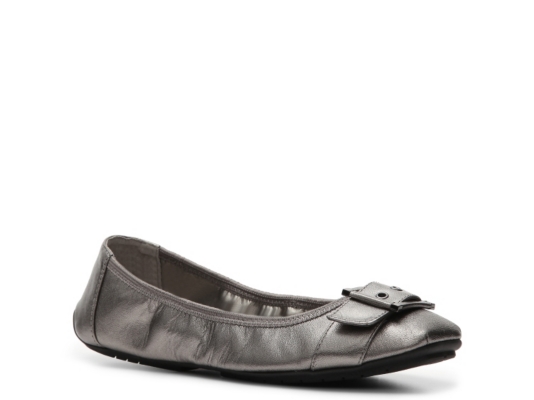 Me Too Buckle Metallic Ballet Flat | DSW