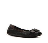 Me Too Buckle Leather Ballet Flat