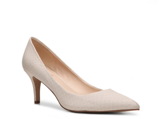 Nine West Elise Nubuck Reptile Pump