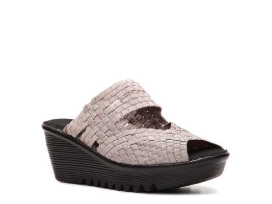 Bernie Mev Lauren Metallic Wedge Sandal