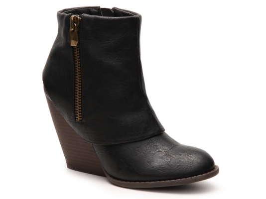 dsw black platform booties