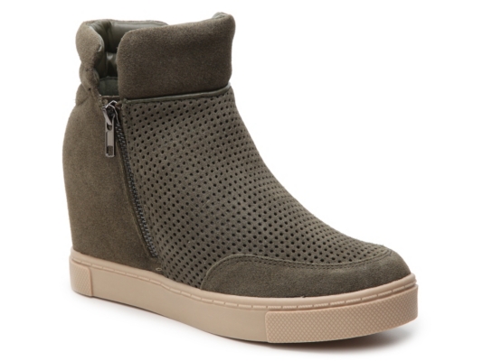 dsw steve madden wedge sneaker