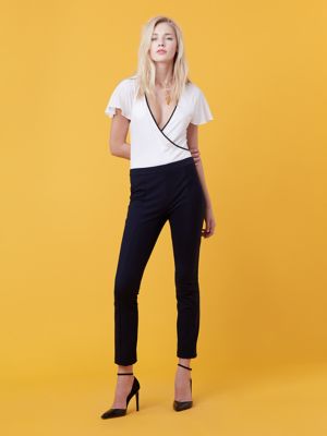 Ruffle Sleeve Bodysuit Landing Pages by DVF