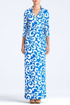 in Spiral Ferns Large Blue