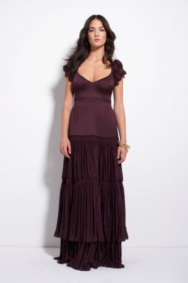 DIANE von FURSTENBERG - Claudie Dress in Black or Deep Anenome :  skirt tank top accessories tiered skirt