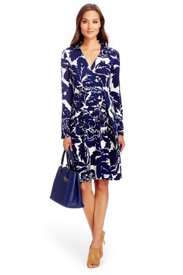 T72 Silk Jersey Wrap Dress by DVF