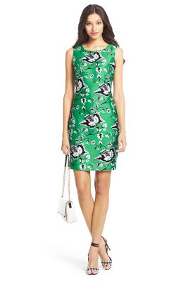 DVF Sofia Silk Wool Shift Dress | by DVF