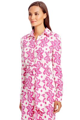 dvf wrap shirt