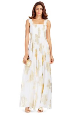 laundry pleated chiffon gown
