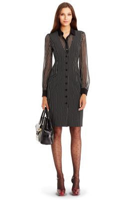 DVF Gilet Pinstripe Vest Dress by DVF