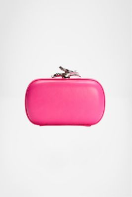 Lytton Small Neon Leather Clutch