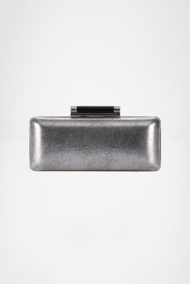 Tonda Metallic Leather Clutch