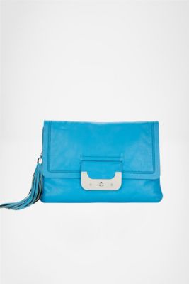 Harper Large Leather Envelope Clutch