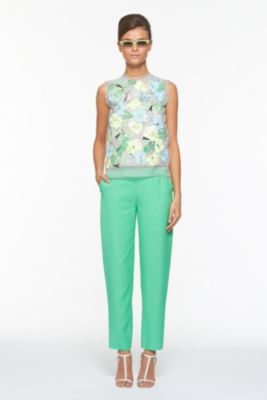 Yvan Shell Flower Applique Top