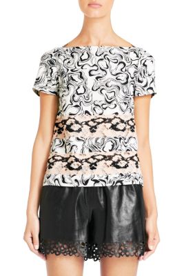 in Swirling Marble Black