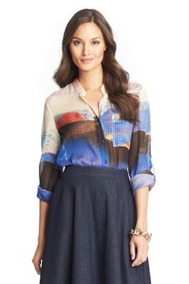 Designer Blouses - Silk, Lace, & Printed Blouses by DVF