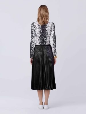 DVF Heavyn Pleated Midi Skirt | Landing Pages by DVF