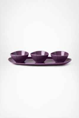 Pebblestone Dip Bowls And Tray