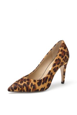 in Camel Leopard Haircalf Print