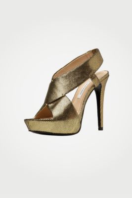 in Gold Metallic Leather