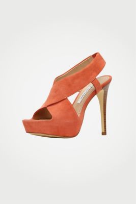 in Peach Nectar Suede