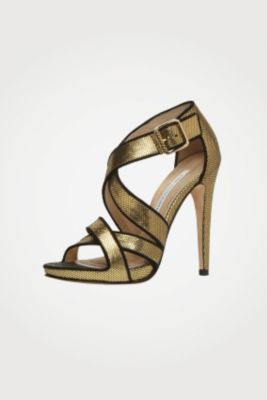 in Gold Metallic Leather