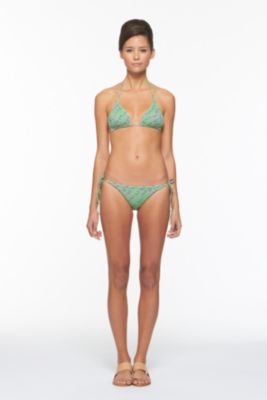 Deianira Printed Bikini Top