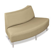 Outside Curve Loveseat with Fabric Upholstery, W60650 Outside Curve Loveseat with Fabric Upholstery, W60650
