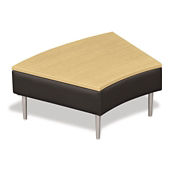 Wedge Shaped Table with Fabric Upholstery, W60654 Wedge Shaped Table with Fabric Upholstery, W60654