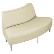 Outside Curve Loveseat with Vinyl Upholstery, W60662 Outside Curve Loveseat with Vinyl Upholstery, W60662