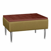 Square End Table with Vinyl Upholstery, W60667 Square End Table with Vinyl Upholstery, W60667