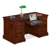Double Pedestal Computer Desk - 30"D x 60"W, D35259 Double Pedestal Computer Desk - 30"D x 60"W, D35259