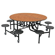 Custom Logo Mobile 8 Stool Round Table - 29"H, K10056 Custom Logo Mobile 8 Stool Round Table - 29"H, K10056