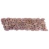 Beige Sliced Matte Pebble Interlocking Bdr Beige Sliced Matte Pebble Interlocking Bdr