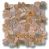 Beige Sliced Polished Pebble Interlocking Beige Sliced Polished Pebble Interlocking
