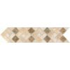 Azteca Mocha Natural Stone Border 3  x 12