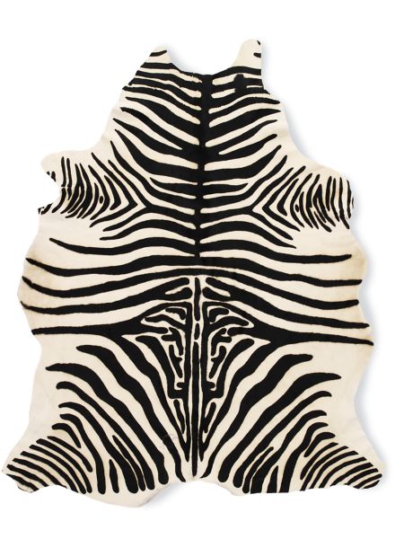 Edelman® Leather Zebra Cowhide Rug Design Within Reach