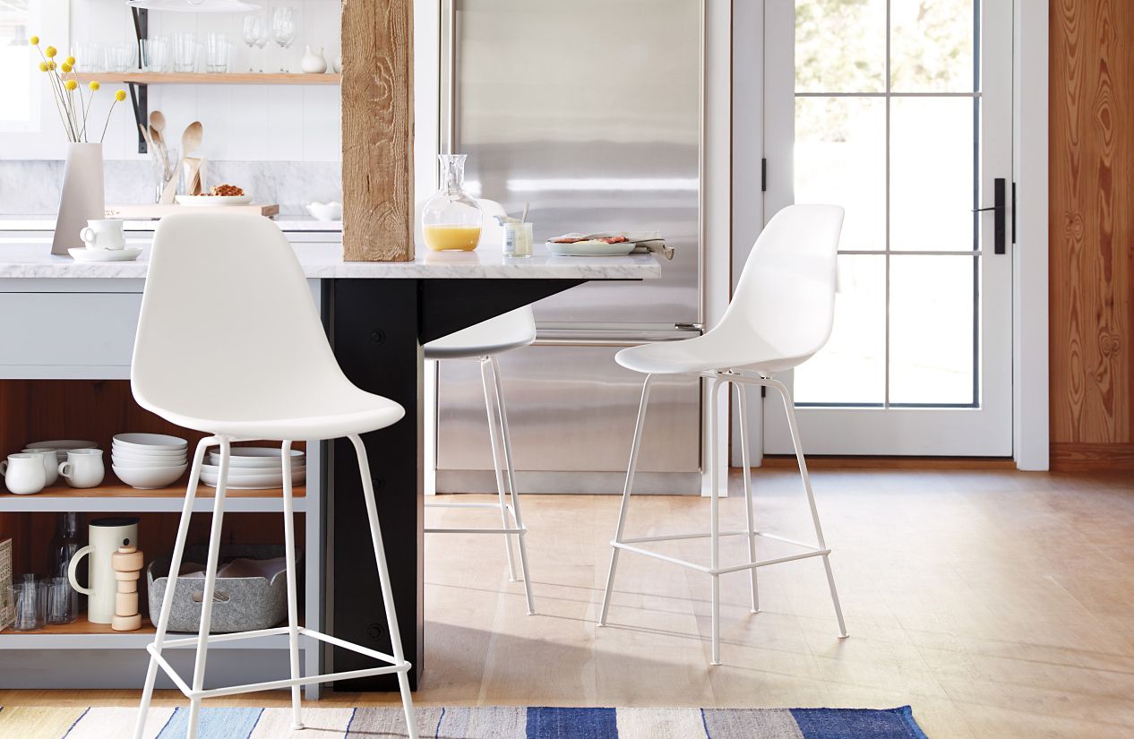 Design Cherner Counter Stool eames molded plastic stool counter height herman miller dshcx