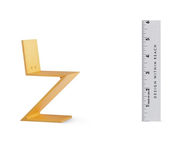 Vitra Miniatures Collection Rietveld Zig Zag Stool Design Within Reach