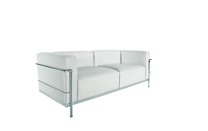 LC3 Grand Modele Two-Seat Sofa With Down Cushions - Design Within LC3 Grand Modele Two-Seat Sofa With Down Cushions - Design Within