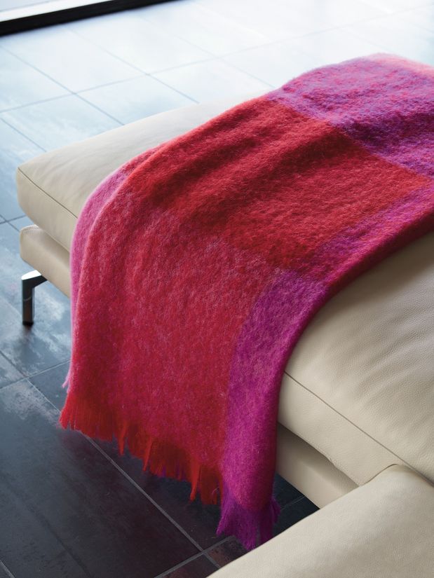 Mohair Check Throw Design Within Reach