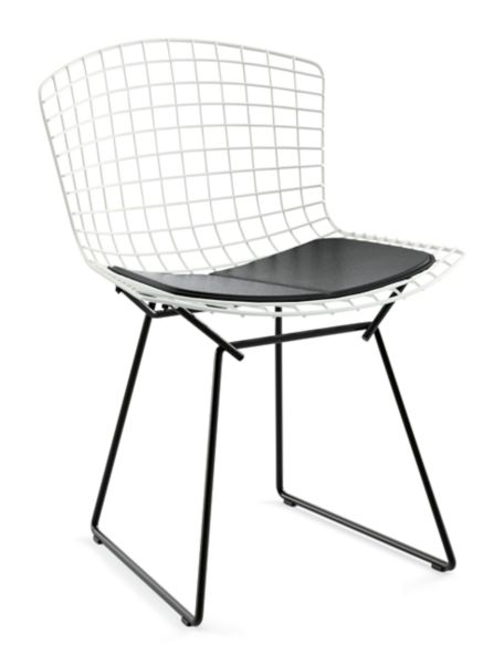 Bertoia Two Tone Side Chair With Seat Pad Design Within Reach