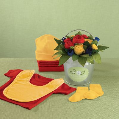 Baby Bunch Flowering Bouquet Pail