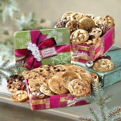 Mrs. Fields&reg; Season's Greetings Cookie Tin